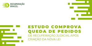 Estudo comprova queda de pedidos de recuperação judicial após criação da nova Lei